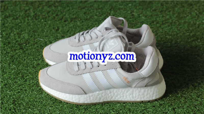 Real Boost Adidas Iniki Runner Grey White